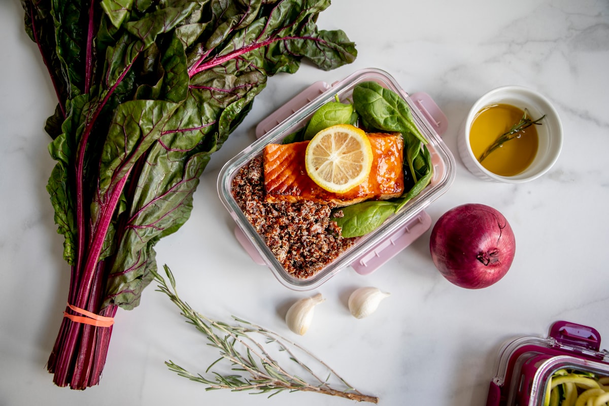 Vibrant vegetable stir-fry with seasonal produce and brown rice